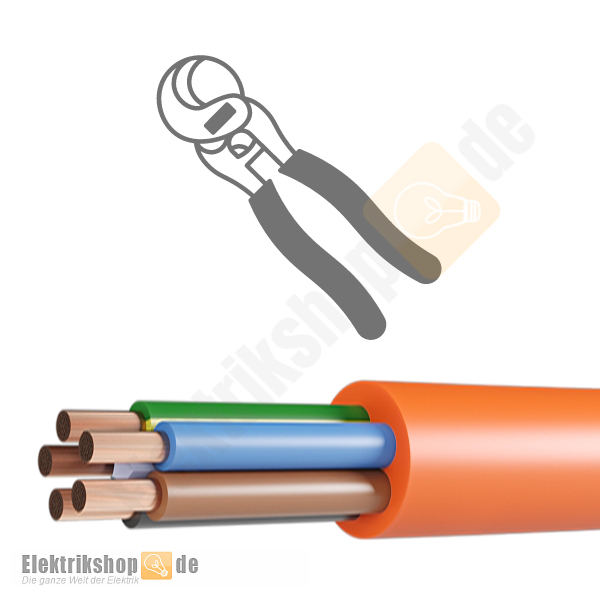 H07BQ-F 5G6 PUR Schlauchleitung orange