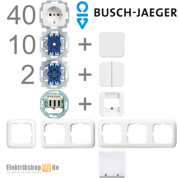 1-Familienhaus Paket alpinweiß Reflex SI Busch Jaeger