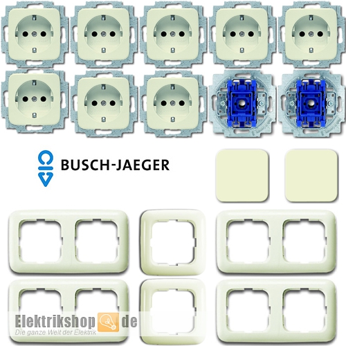 Spar-Set cremeweiß Duro 2000 SI Busch Jaeger