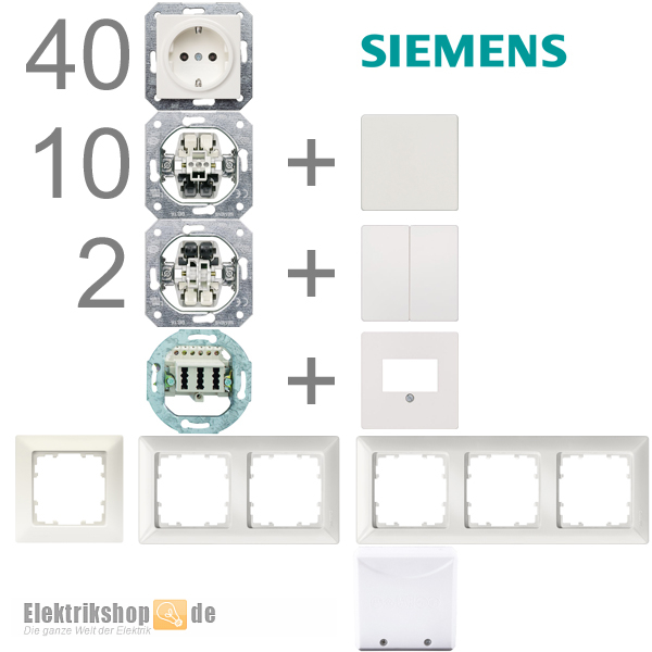 1-Familienhaus Paket titanweiß Delta i-System Siemens