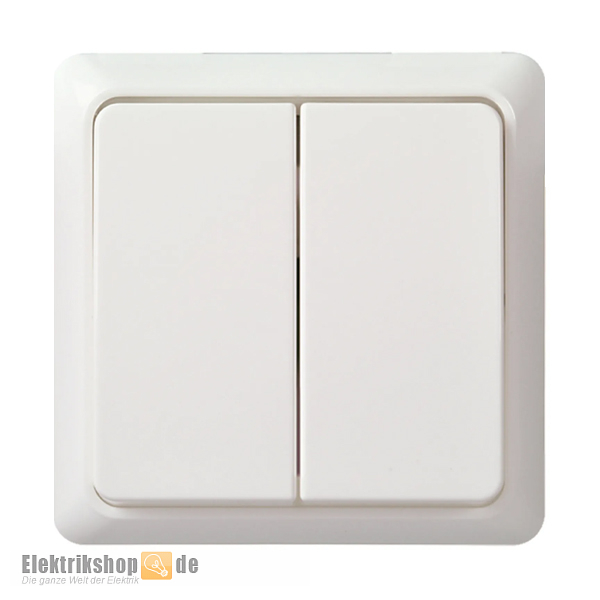 Serienschalter für Geräteträger reinweiß 511504 ELSO