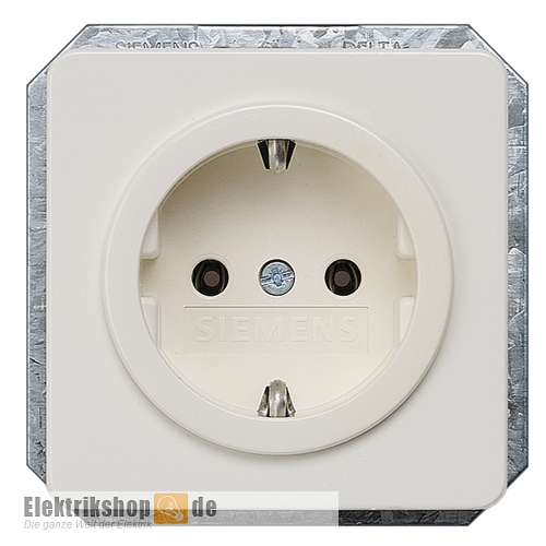 Schuko-Steckdose Delta profil titanweiß 5UB1403 Siemens