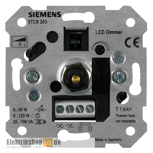 impuls Verzwakken Verandering Siemens 5TC8263 LED-Dimmer Unterputz Einsatz