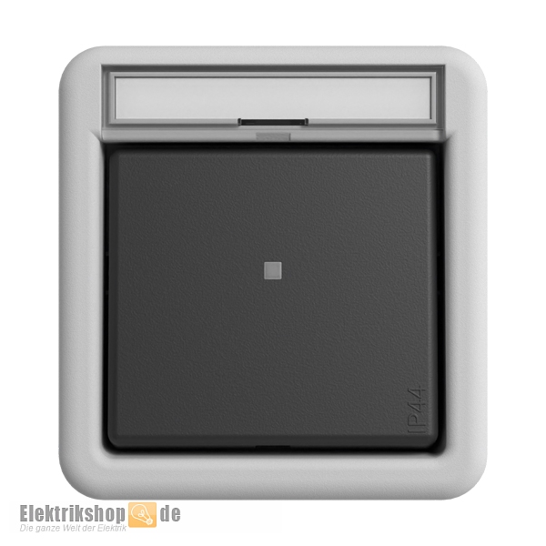Kontrollschalter Aus-Wechsel Aufputz IP44 grau 311630 Gira
