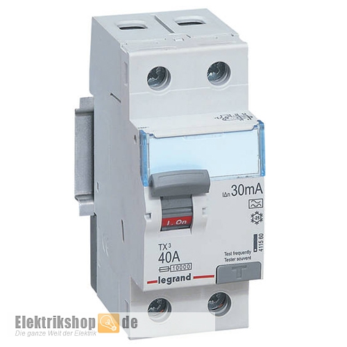 FI-Schutzschalter 40A/0,03A 2-polig TX³ 411560 Legrand