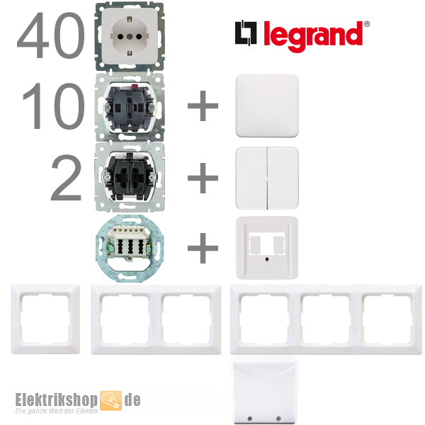 1-Familienhaus Paket Creo ultraweiß Legrand