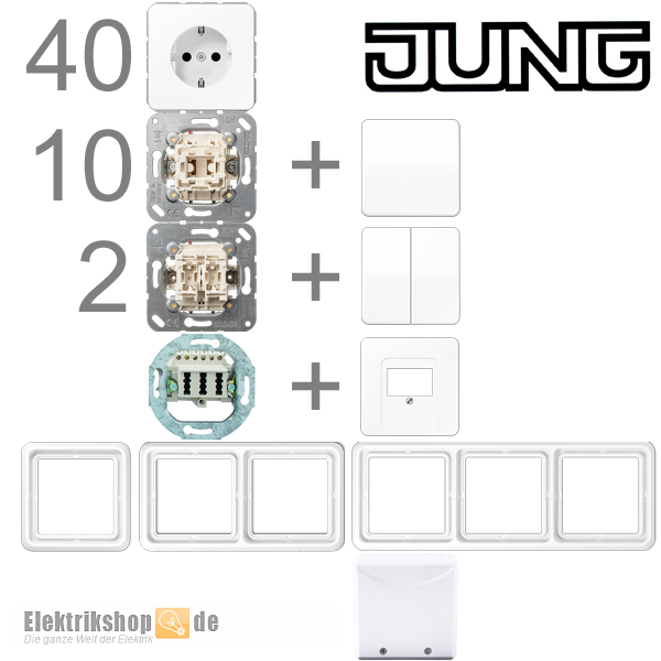 1-Familienhaus Paket alpinweiß CD 500 Jung