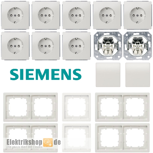 Spar-Set titanweiß Delta style Siemens