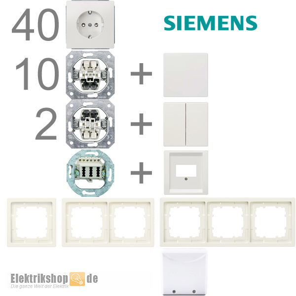 1-Familienhaus Paket titanweiß Delta style Siemens