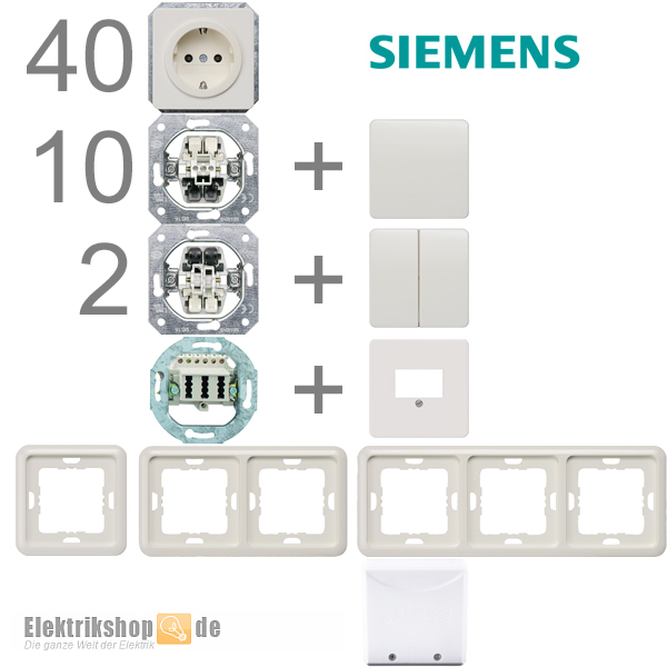 1-Familienhaus Paket titanweiß Delta profil Siemens