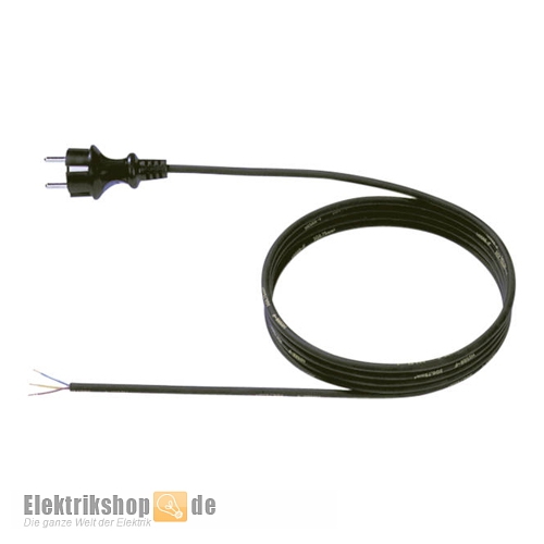 3m Schuko-Zuleitung H07RN-F 3G1,5 schwarz 322.185 Bachmann