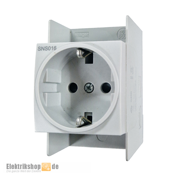 SCHUKO-Steckdose 16A 250V 2,5 PLE QuickConnect SNS016 Hager