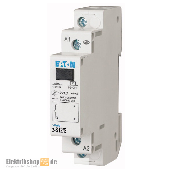 Stromstoßschalter 12V AC 16A 1S Z-S12/S Eaton