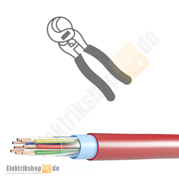 J-Y(ST)Y 4x2x0,8 Brandmeldeleitung | Meterware nach Maß