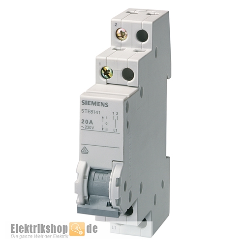 Gruppenschalter 20A 1 Umschalter 5TE8141 Siemens