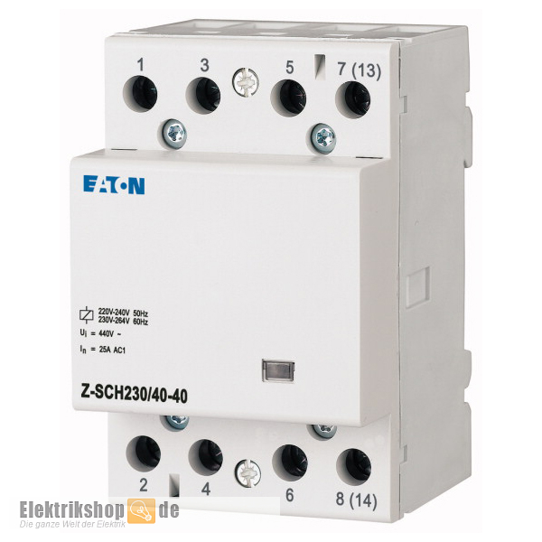 Installationsschütz 40A 4S 230V AC Z-SCH230/40-40 Eaton