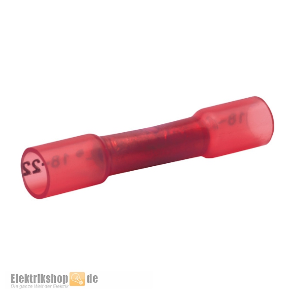 Stoßverbinder isoliert 0,5-1 mm² rot 670WS Klauke