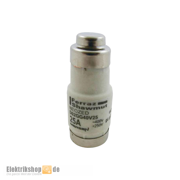 NEOZED-Sicherungseinsatz 25A D02 W213160 Mersen