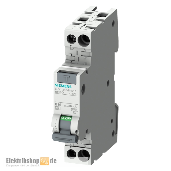 FI-LS Schalter B 10/0,03A 1TE 5SV1316-6KK10 Siemens