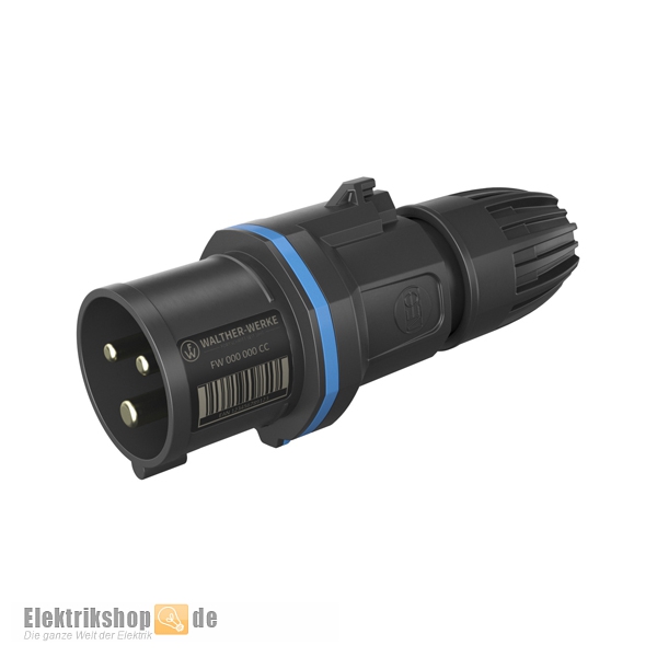 CEE NEO Stecker 16A 3P 230V FW211306SK Walther