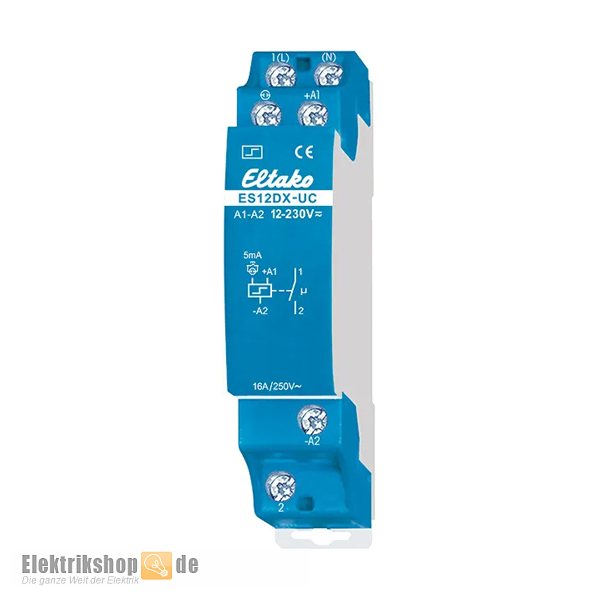 Stromstoßschalter elektronisch 12-230V 1S 1TE ES12DX-UC Eltako