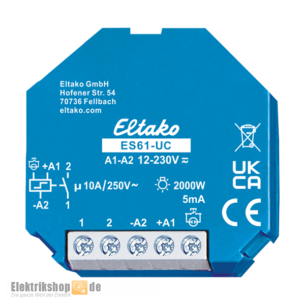 Stromstoßschalter für Doseneinbau 12-230V 1S ES61-UC Eltako