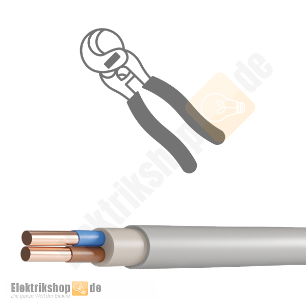 NYM-O 2x1,5 Mantelleitung ohne Schutzleiter
