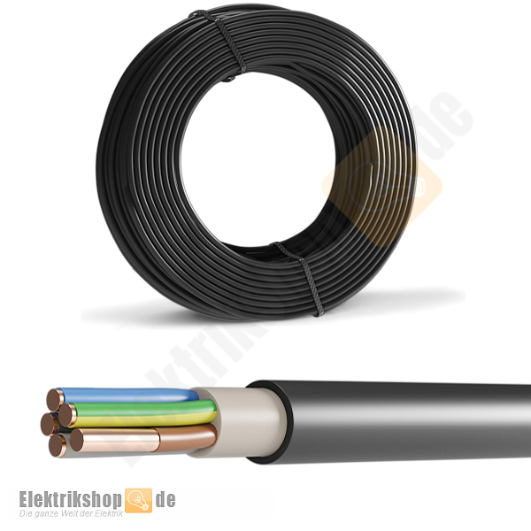 50m Ring NYY-J 5x2,5 mm² Erdkabel