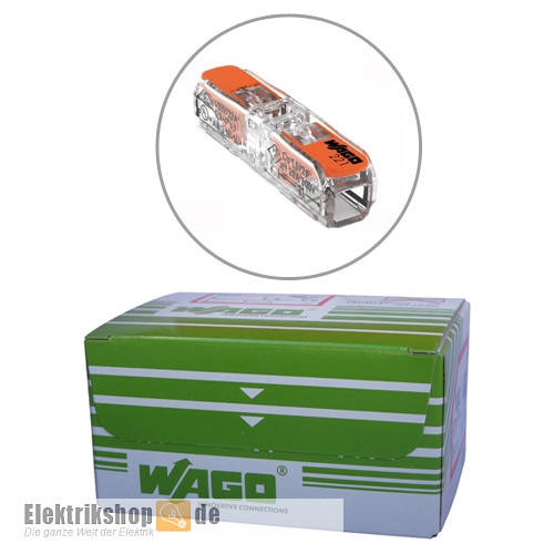 Wago Durchgangsklemme 221-2411 mit Hebeln (60 Stk., 0,2 mm² - 4