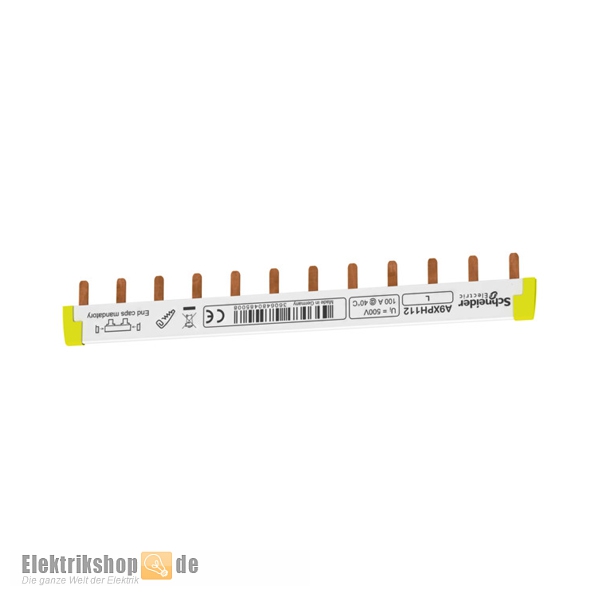 Phasenschiene 1-polig für 12TE ablängbar 100A A9XPH112 Schneider Electric