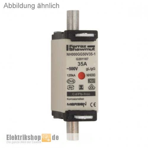 NH-Sicherung 32A Gr. 000 Kombikennmelder NH000GG50V32-1 Mersen