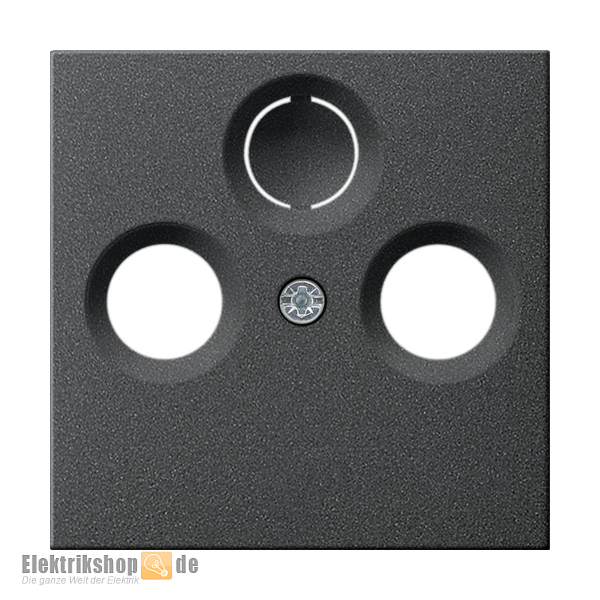 Abdeckung Antenndendose 2/3-Loch System 55 anthrazit 086928 Gira