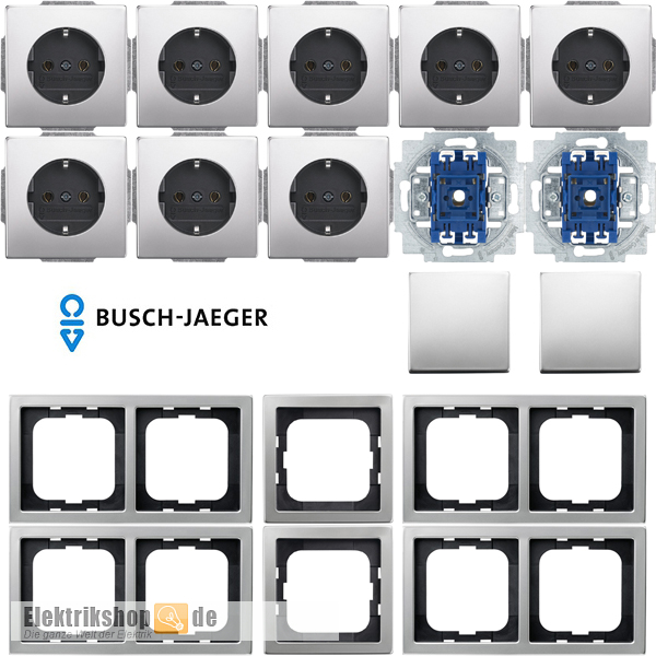 Spar-Set Pur Edelstahl Busch Jaeger