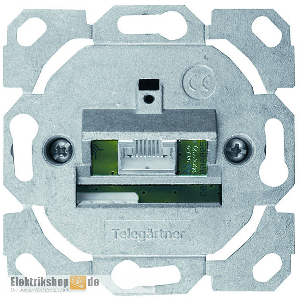 Datendose 1-fach AMJ45 8 K/0 UP Cat.6A 100022960 Telegärtner