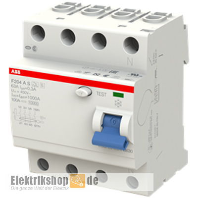 FI-Schutzschalter 63/0,3A 4pol. F204AS-63/0,3 Pro M Compact ABB