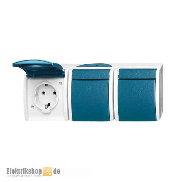 Steckdose 3fach waagerecht Ocean 2300/3 EW-53 Busch Jaeger