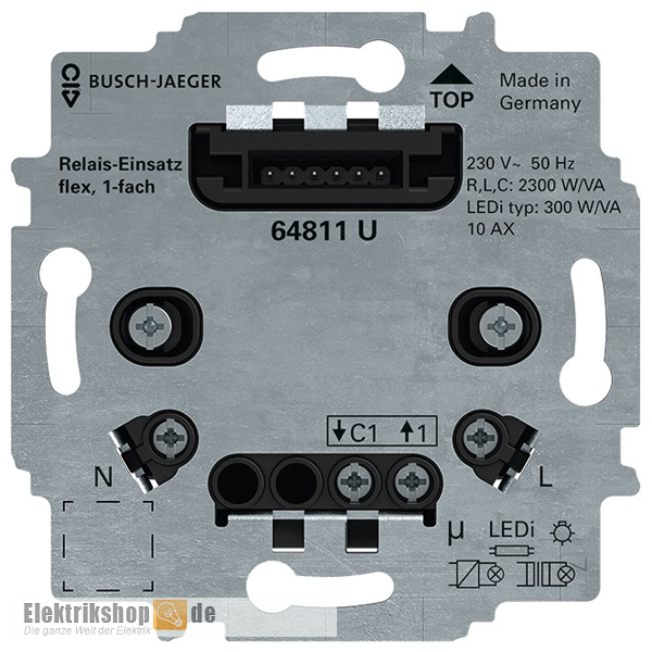 Busch Relais-Einsatz flex 64811 U Busch Jaeger