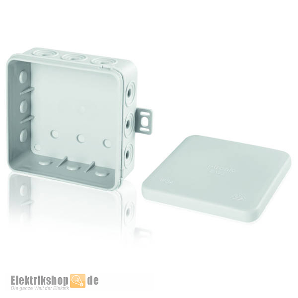 10 Stk. Abzweigkasten AP/FR IP54 75x75x40 grau E125 F-tronic