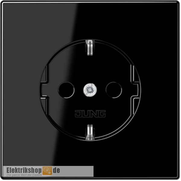 Schuko-Steckdose Kombisteckdose schwarz LS1520SW Jung