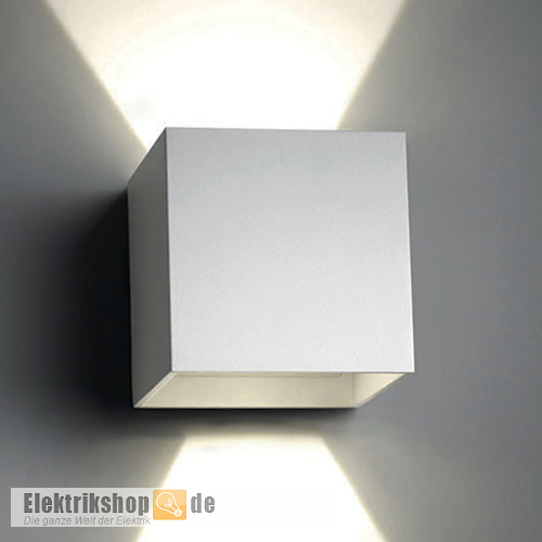 LED-Außenwandleuchte CUBE 6W 500lm 3000K weiß 81-4006 Mlight