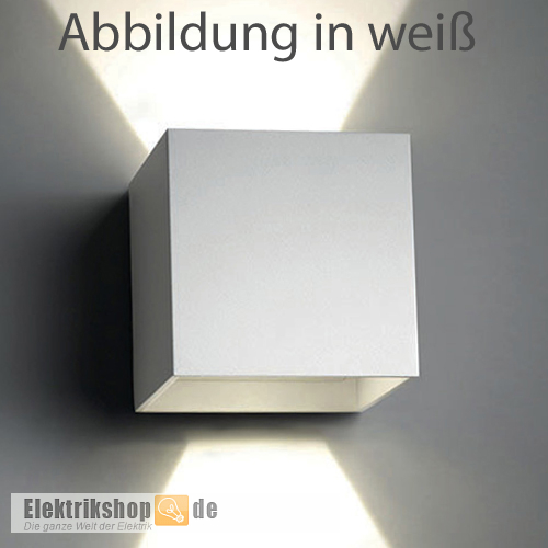 LED-Außenwandleuchte CUBE 6W 500lm 3000K anthrazit 81-4007 Mlight