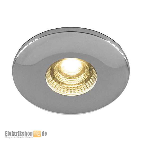 LED-Einbaustrahler rund 4,5W dimmbar 3000K 230V L44041502 chrom matt EVN