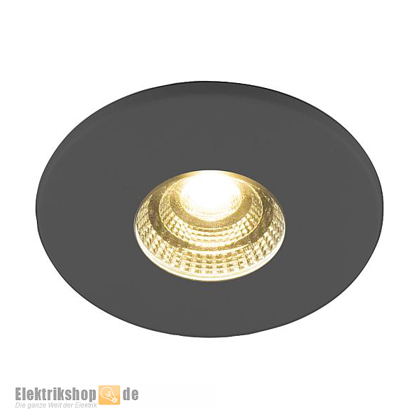 LED-Einbaustrahler rund 4,5W dimmbar 3000K 230V L44041602 anthrazit EVN