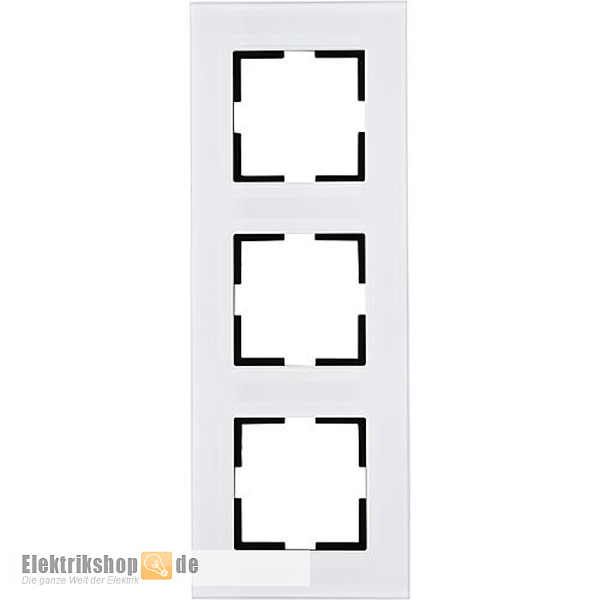 3-fach Abdeckrahmen Acrylglas weiß 50x50 Panasonic