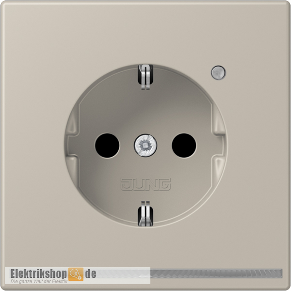 Schuko-Steckdose LED-Orientierungslicht und Sensor Edelstahl ES 1520-O LNW Jung