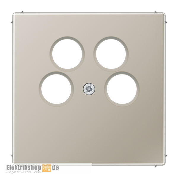 Abdeckung Antennendose 4-Loch Edelstahl ES 2990-4 SAT2 Jung