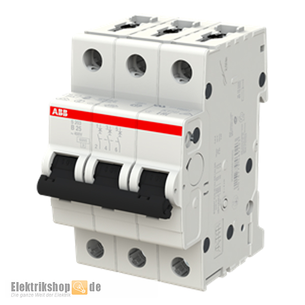 3B25 Leitungsschutzschalter B-25A 3polig S203-B25 ABB