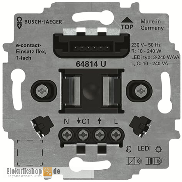 Busch E-Contact-Einsatz flex 64814 U Busch Jaeger