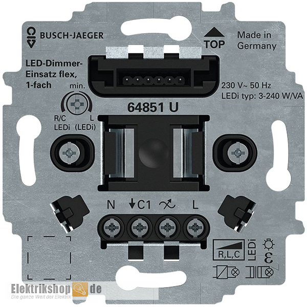 Busch LED-Dimmer-Einsatz flex 64851 U Busch Jaeger