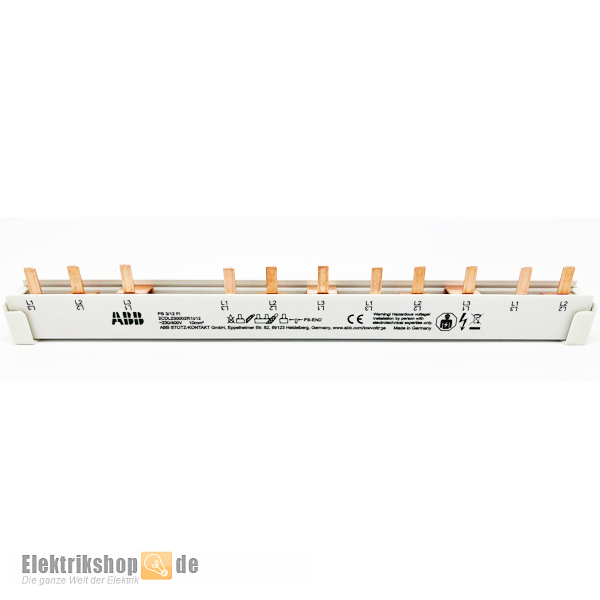 FI-Phasenschiene 3-polig Sammelschiene PS3/12FI KÜRZBAR ABB